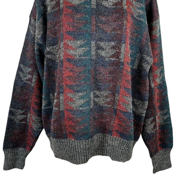 Vintage Knights Bridge Crewneck Wool Blend Dad Sweater - Picture 3 of 11